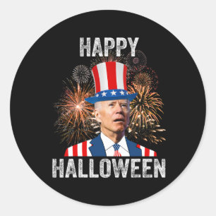 Adesivo Halloween Divertido Feliz 4 De Julho Anti Joe Bide