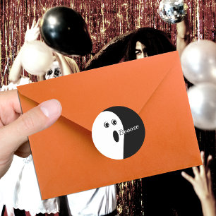 Adesivo Halloween do Fantasma Abstrato minimalista moderno