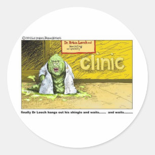 Adesivo Halloween : Dr Leech Não Tem Clientes Presentes Di