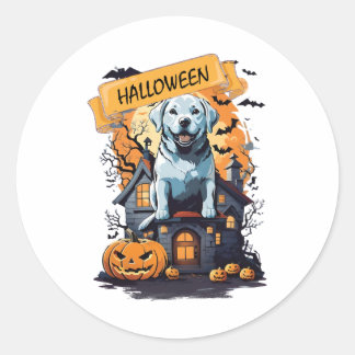 ADESIVO HALLOWEEN E CÃO