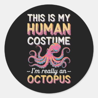 Adesivo Halloween Esta é a minha fantasia humana Eu sou re