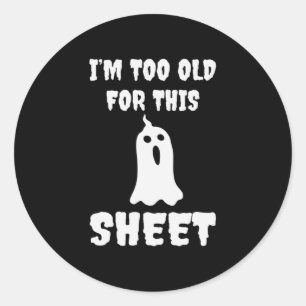 Adesivo Halloween Eu Sou Muito Velho Para Este Aniversário