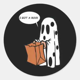 Adesivo Halloween Eu Tenho Um Fantasma De Rock