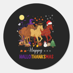 Adesivo Halloween Feliz Hallo de Natal