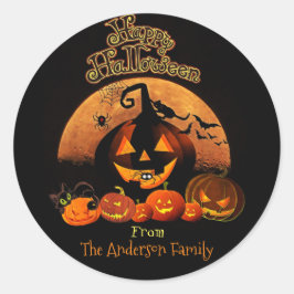 Adesivo Halloween - Feliz Halloween Pumpkins