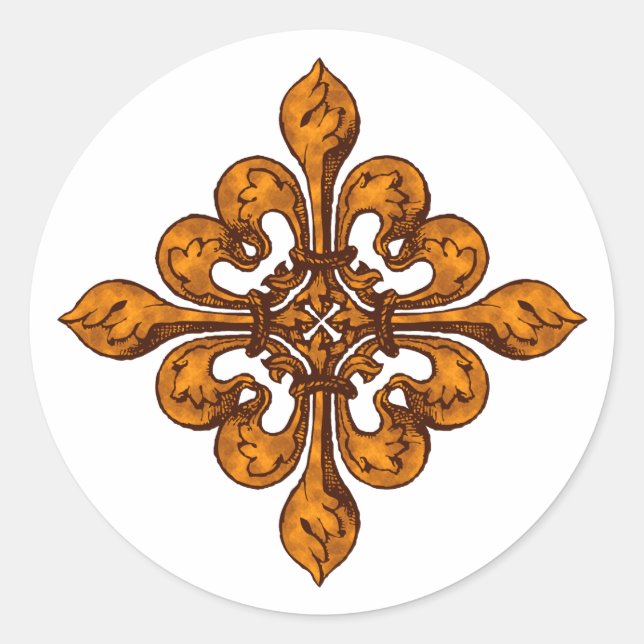 Adesivo Halloween Fleur de lis (Frente)