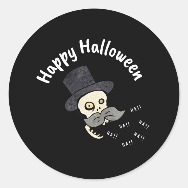 Adesivo Halloween Floral Sugar Skype (Frente)