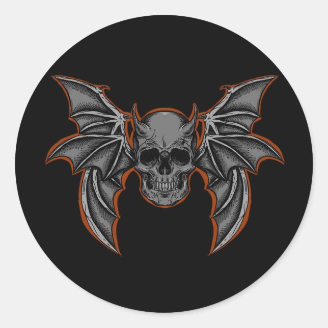 Adesivo Halloween Floral Sugar Skype (Frente)