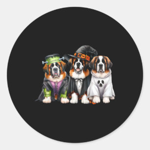 Adesivo Halloween Ghost Costume Witume Dog Santo Bernard R
