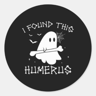 Adesivo Halloween Ghost Encontrei Humero Engraçado Homens