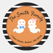 Halloween Ghost Gênero Revelar Endereço de Retorno