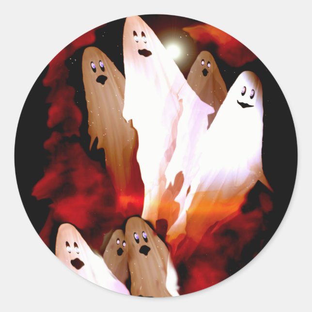 Adesivo Halloween Ghosts (Frente)