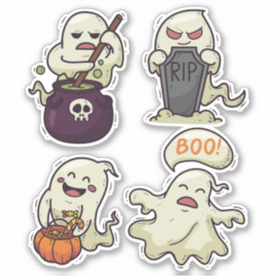 Adesivo Halloween Ghosts