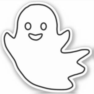 Adesivo Halloween Ghosts Sticker