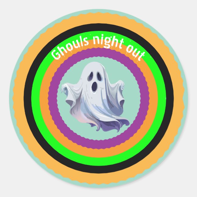 Adesivo Halloween Ghouls Night Out (Frente)