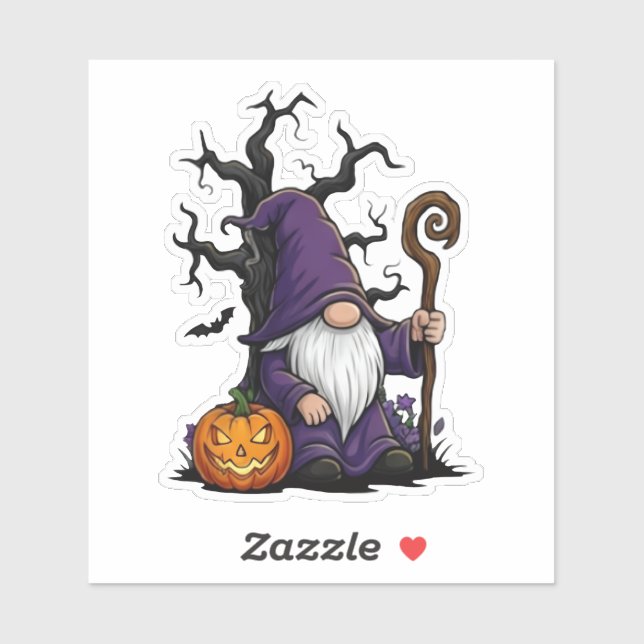 Adesivo Halloween Gnome Sticker (Folha)