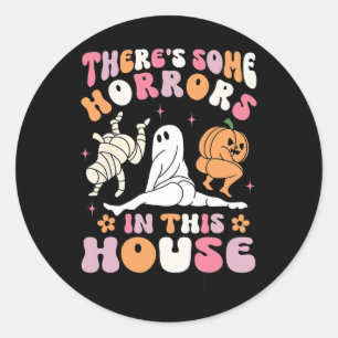 Adesivo Halloween Há alguns horrores nesta casa fantasma