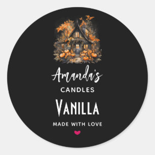 Adesivo Halloween Haunted House Candle Business