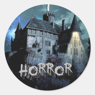 Adesivo Halloween Horror assombrado Casa Assustadora Noite