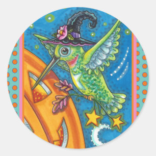 ADESIVO HALLOWEEN HUMMINGBIRD & JACK O LANTERN WHIMSY CLAS