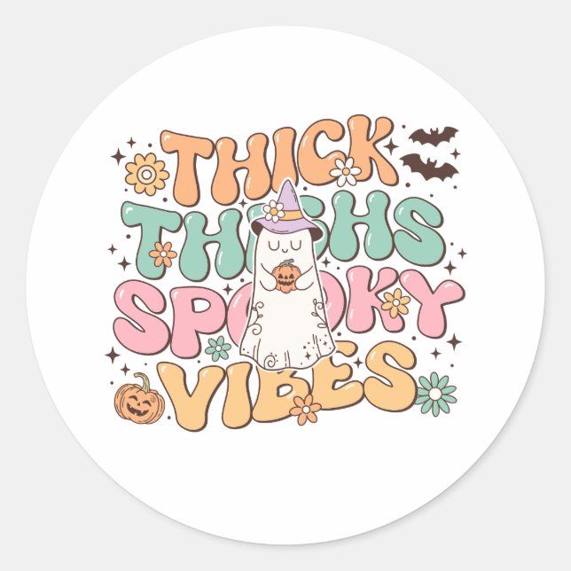 Adesivo Halloween Humor Spooky (Frente)