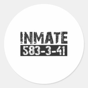 Adesivo Halloween Inmate Jail Costume Kids