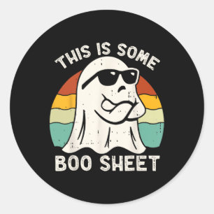 Adesivo Halloween Isto é alguma folha de boo