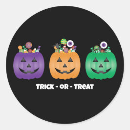 Adesivo Halloween Jack O Lantern Candy Pail