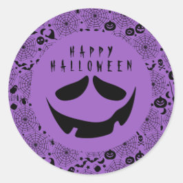 Adesivo Halloween Jack O Lanterna Pumpkin Face