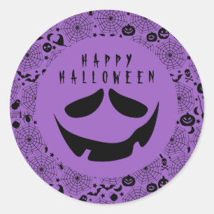 Adesivo Halloween Jack O Lanterna Pumpkin Face