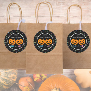 Adesivo Halloween Jack ou Jill O-Lanterna Revolução do Gên