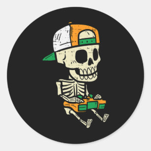 Adesivo Halloween Jogos Skeleton Costume Gamer Boys Crianç