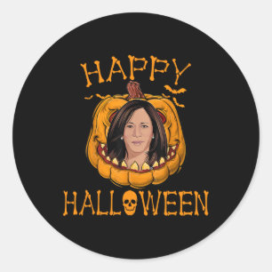 Adesivo Halloween Kamala Harris Funny Natal 2023 Pumpk