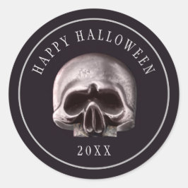 Adesivo Halloween Metal Skull Personalizado