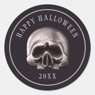 Adesivo Halloween Metal Skull Personalizado