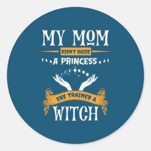 Adesivo Halloween Minha mãe treinou um aniversário de brux