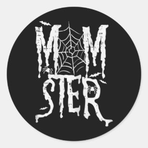 Adesivo Halloween Momster Mãe Monstro Mamãe Engraçado