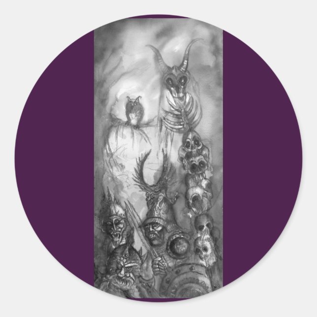 Adesivo HALLOWEEN MONSTERS / ORK WAR Fantasy (Frente)