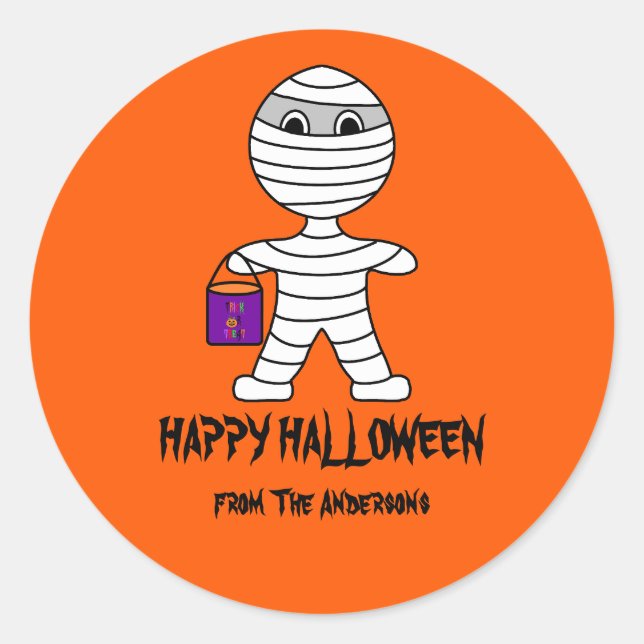 Adesivo Halloween Mummy Stickers (Frente)
