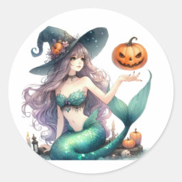 Adesivo Halloween Mystical Smermaid Girl