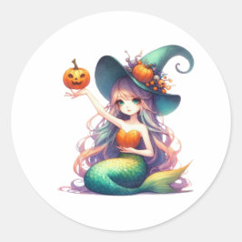 Adesivo Halloween Mystical Smermaid Girl