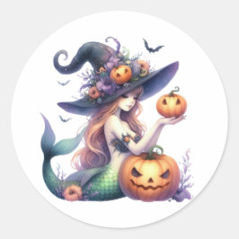 Adesivo Halloween Mystical Smermaid Girl