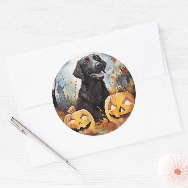 Adesivo Halloween Nova Scotia Com Abóboras Assustador  (Envelope)