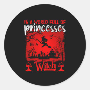Adesivo Halloween Num Cheio Mundial De Princesas Seja Uma