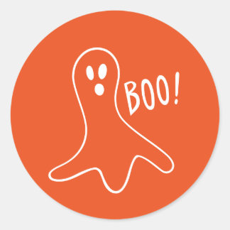 Adesivo Halloween Orange Scary Ghost 4Jimmy