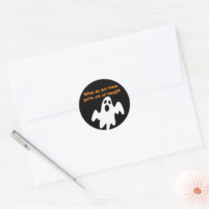 Adesivo Halloween Out Candy Funny Ghost
