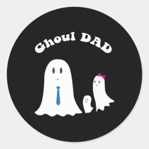 Adesivo Halloween Padre Ghoul Pai Halloween Engraçado