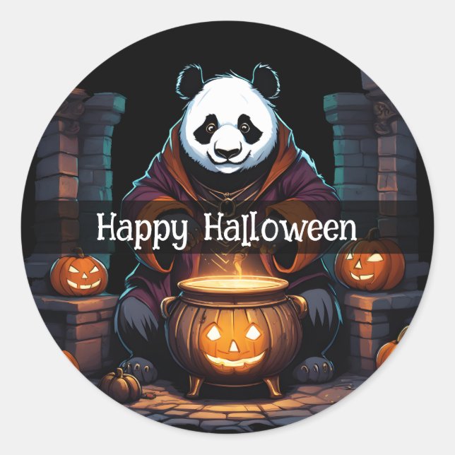 Adesivo Halloween Panda (Frente)