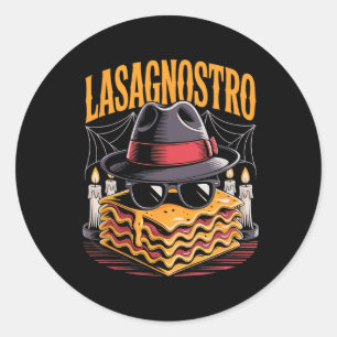 Adesivo Halloween Pasta Meme Mafia Parody Funny Lasagna Ar