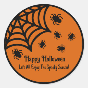 Adesivo Halloween personalizado da teia